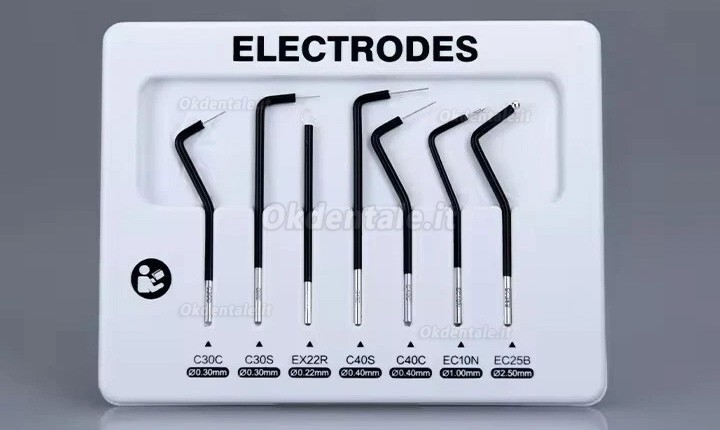 Set di 7 punte per elettrochirurgia dentale adatte all'elettrochirurgia dentale